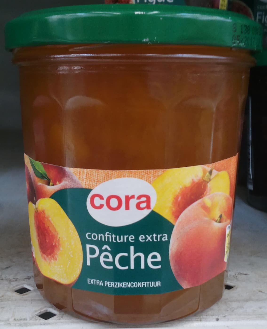 Cora Confiture extra Pêche packshot