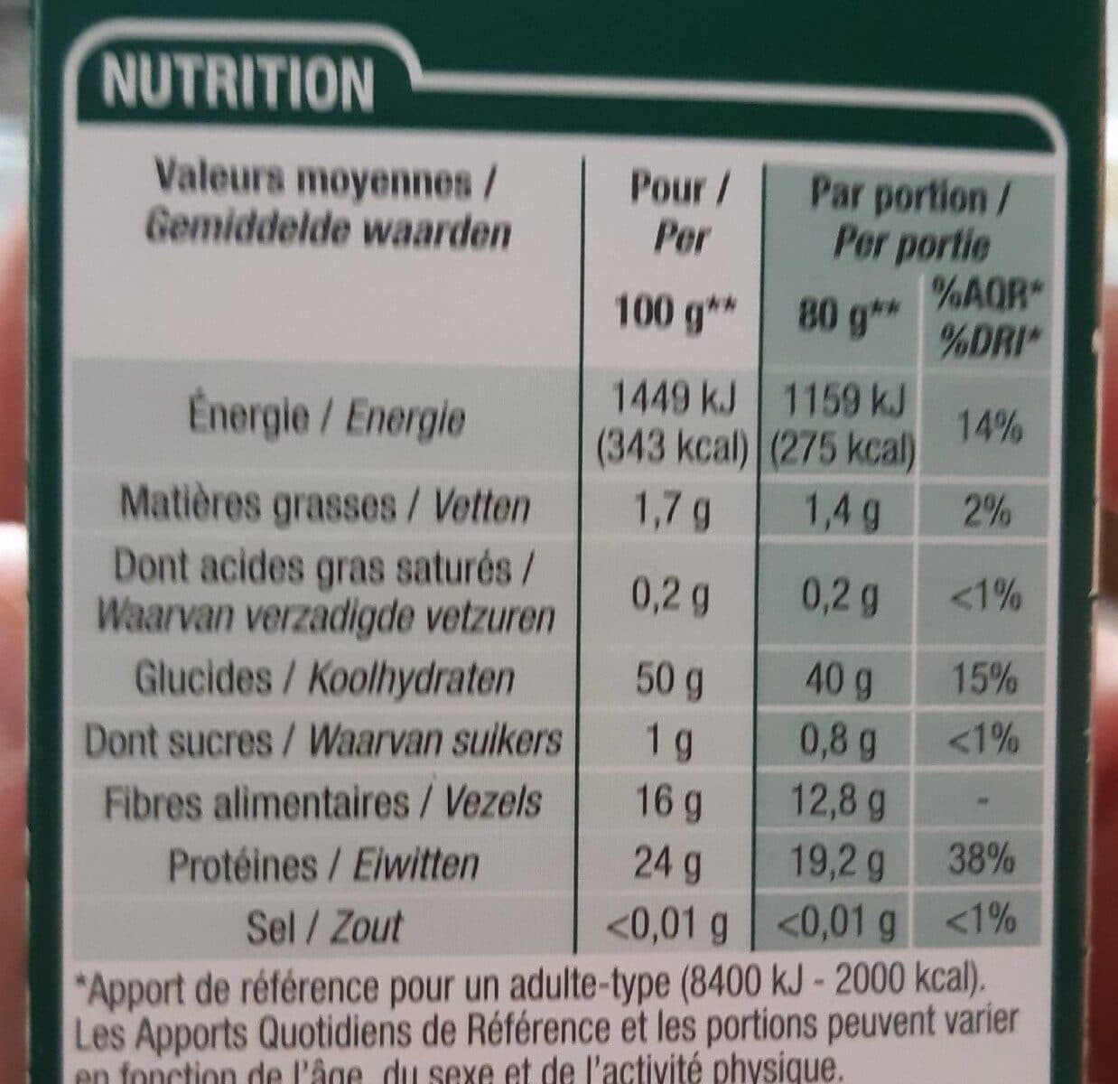 Cora Lentilles vertes packshot