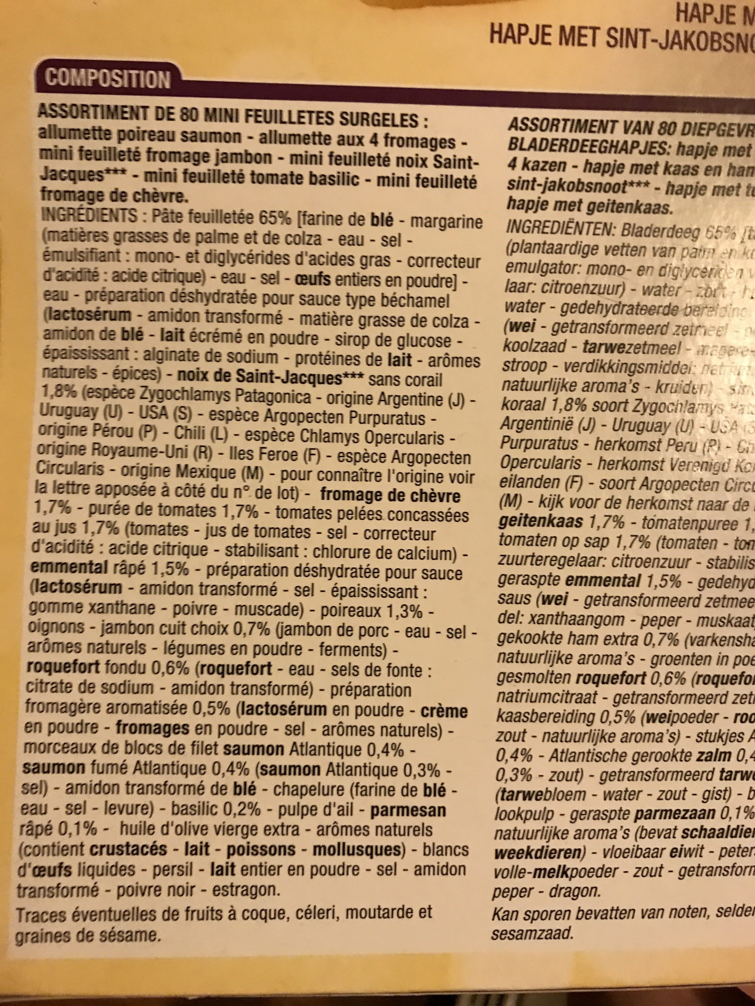 Cora 80 mini feuilletés packshot