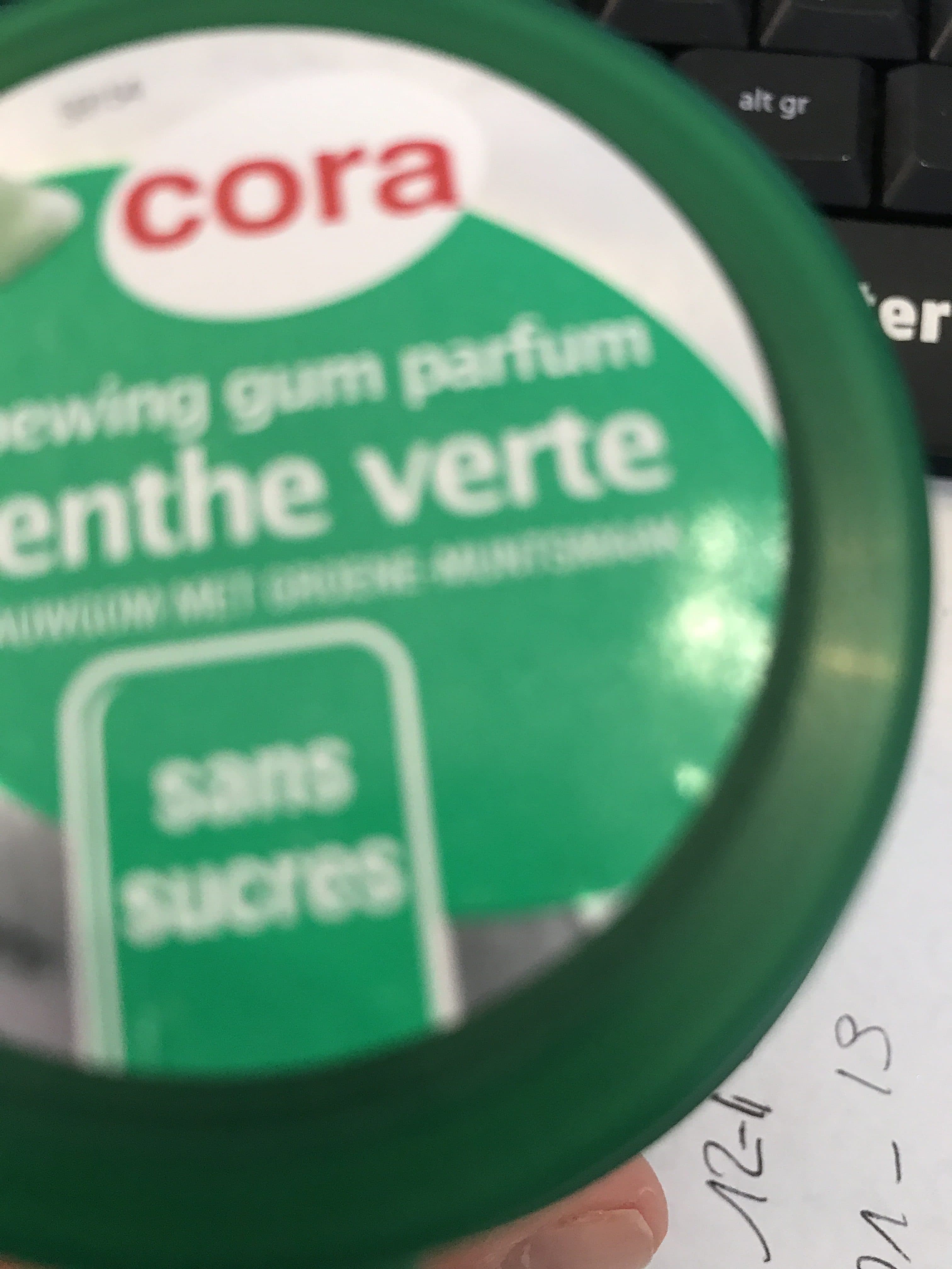 Cora Chewing-gum menthe packshot