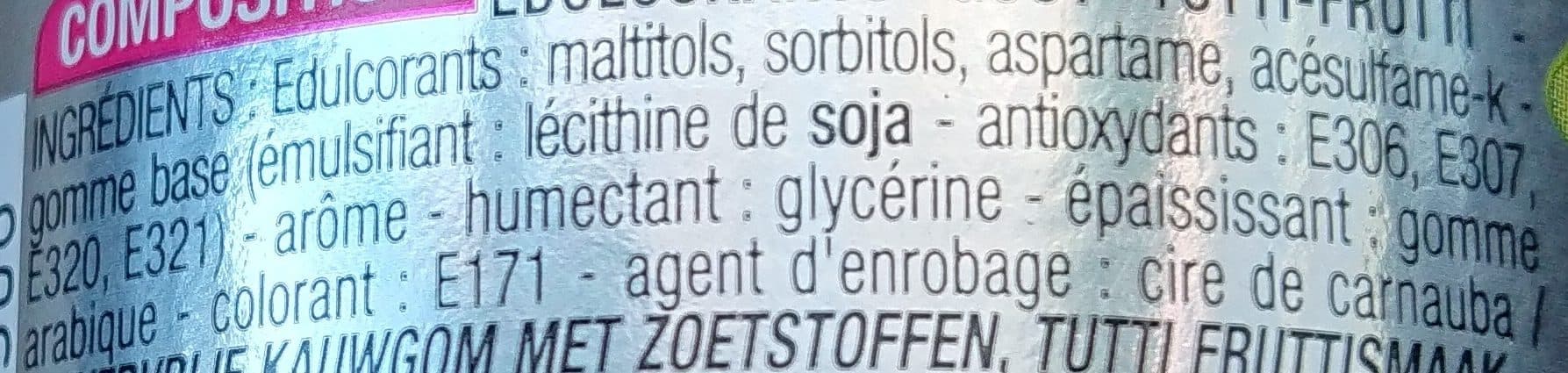 Cora Chewing-Gum parfum - Tutti frutti (sans Sucre) packshot