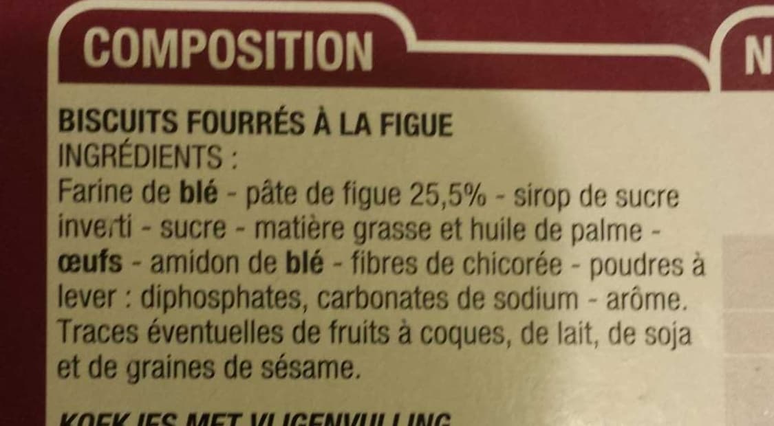 Cora sablés fourrés Figue packshot