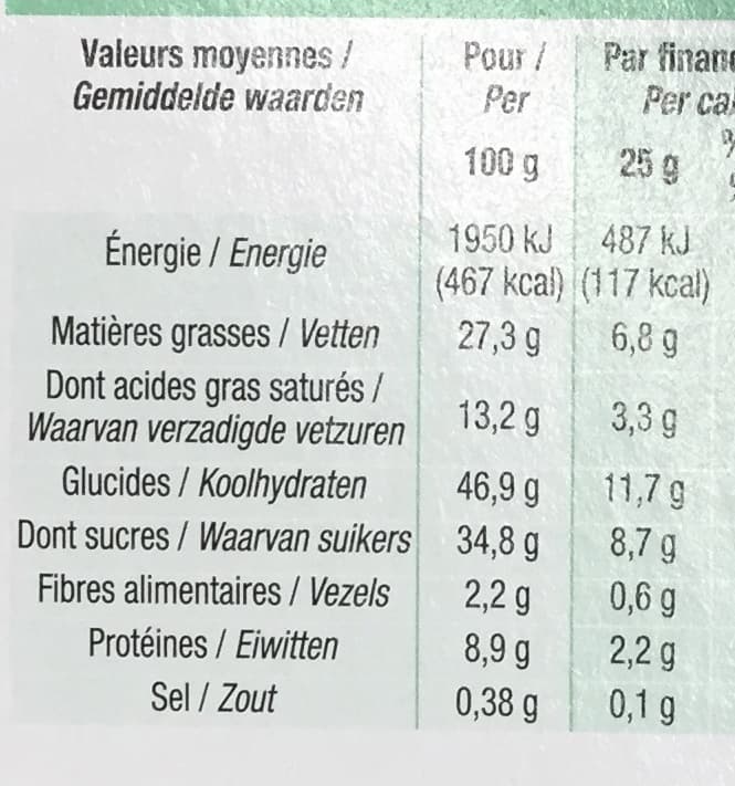 Cora Financiers aux amandes pur beurre packshot