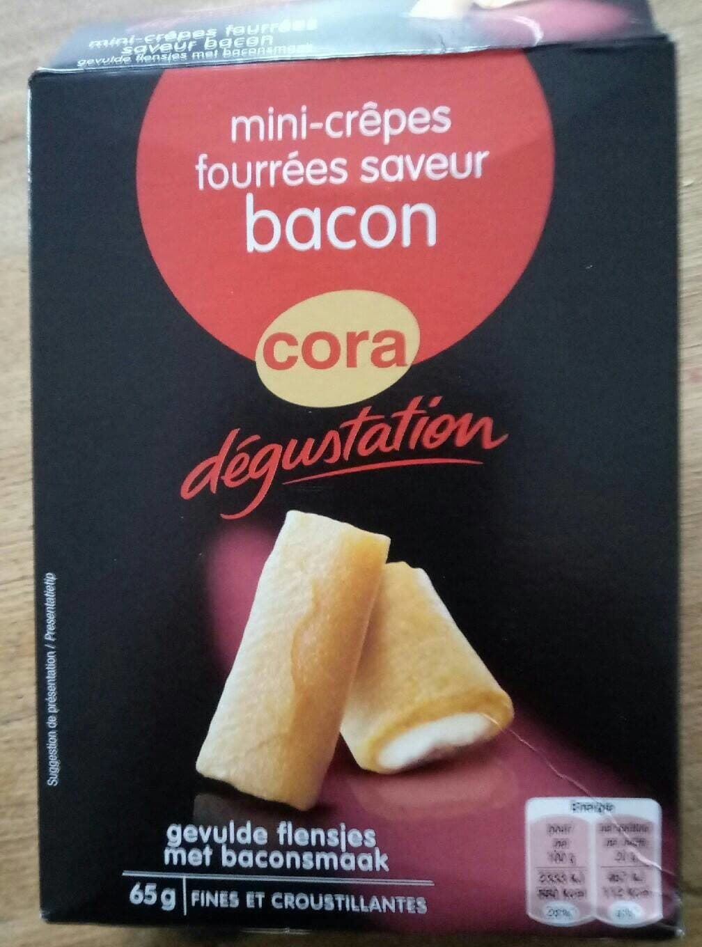 Cora Mini-crêpes fourrées bacon packshot
