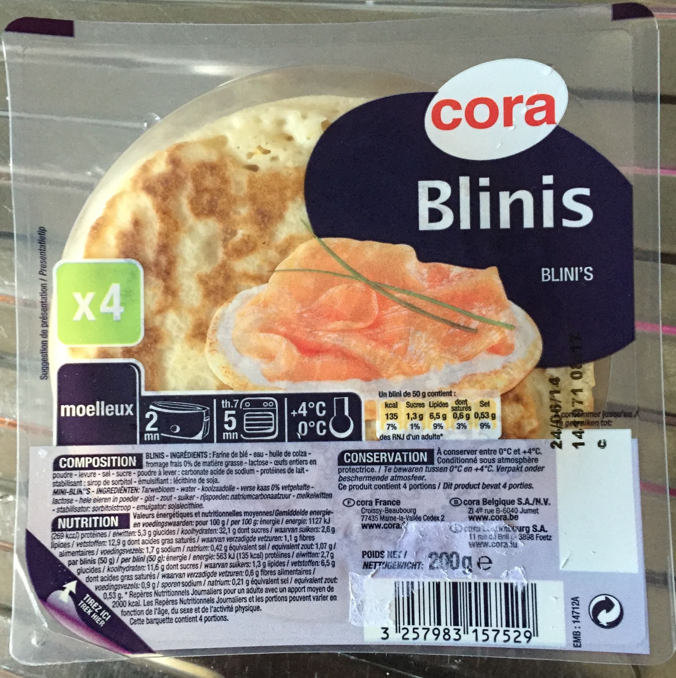 Cora Blinis (x 4) packshot