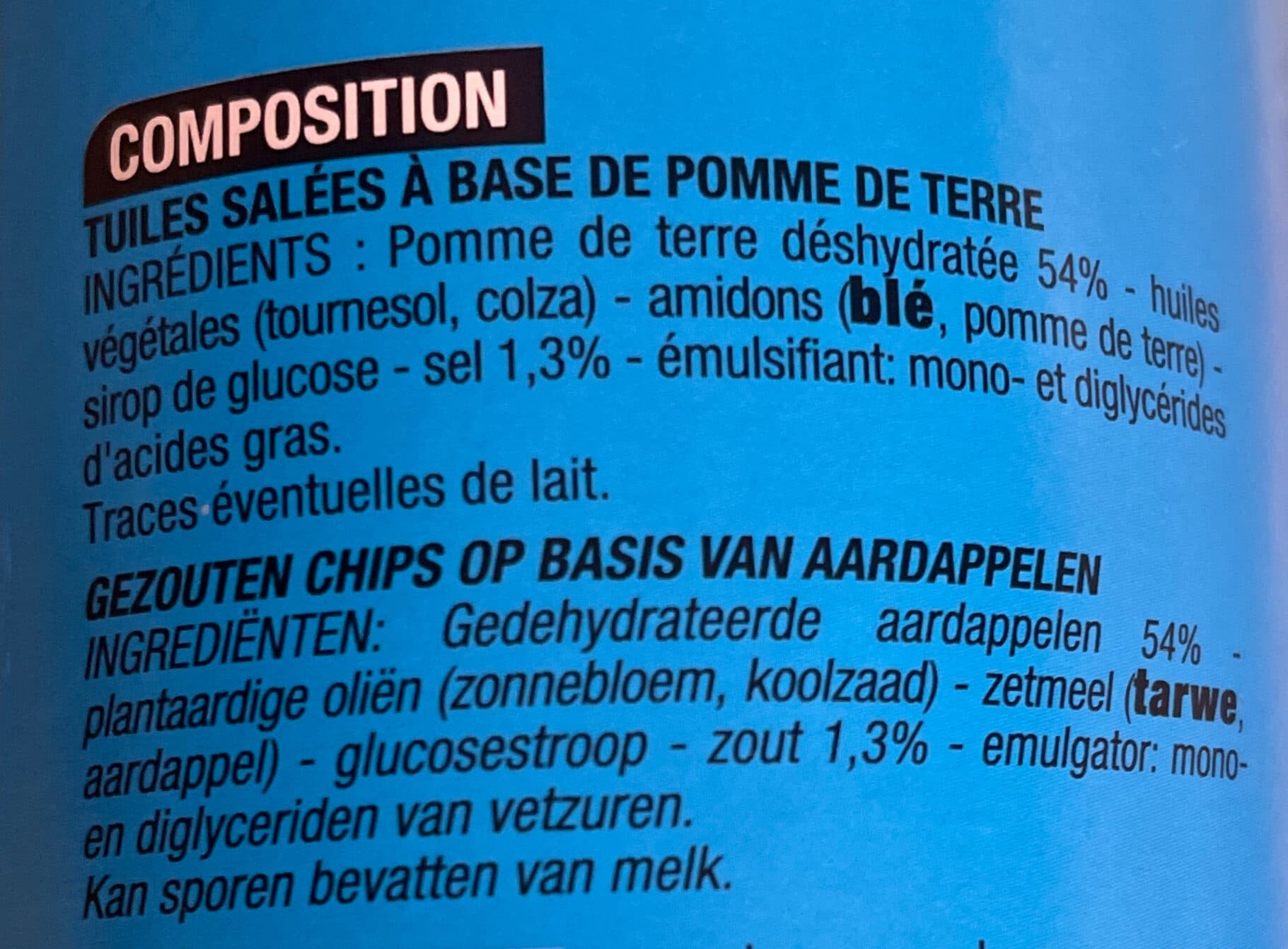 Cora Tuiles salées packshot