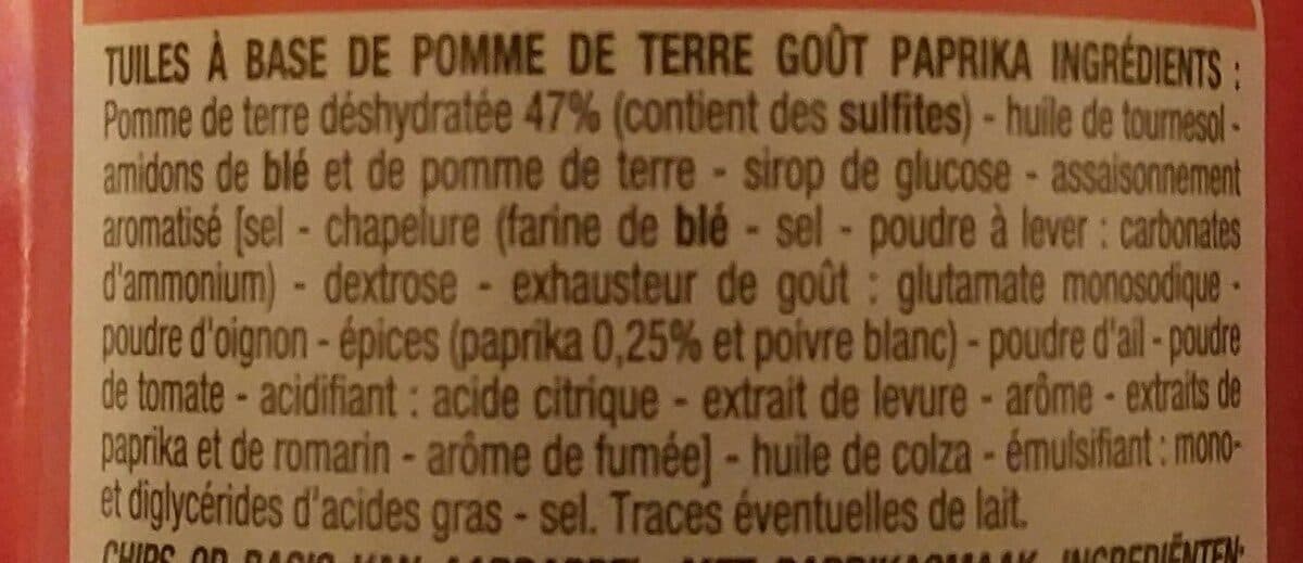 Cora Tuiles goût paprika packshot