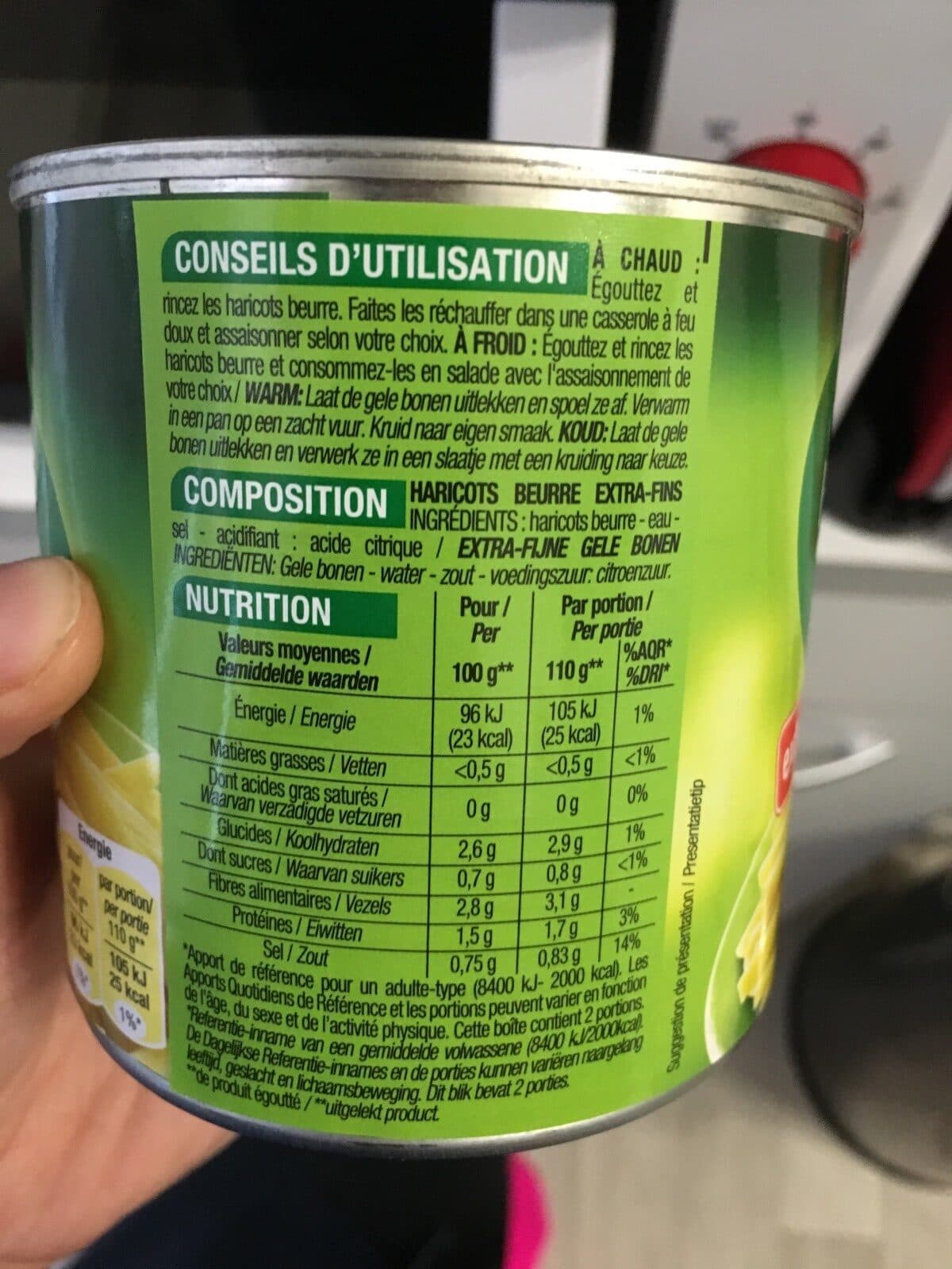 Cora Haricots beurre extra fins packshot