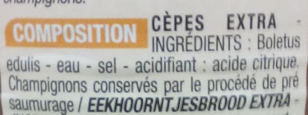 Cora Cèpes extra packshot