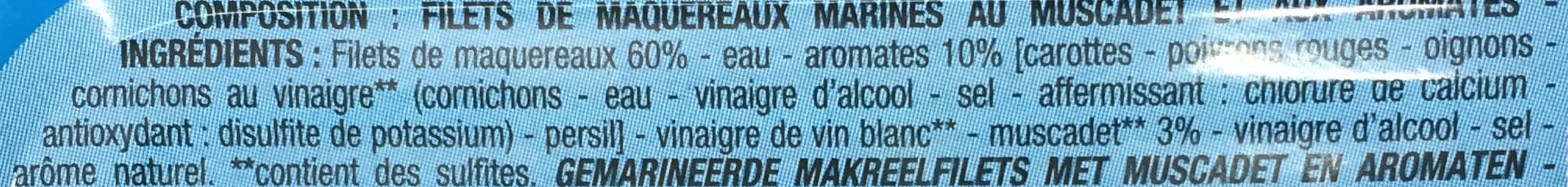 Cora Filets de Maquereaux marinés au muscadet packshot