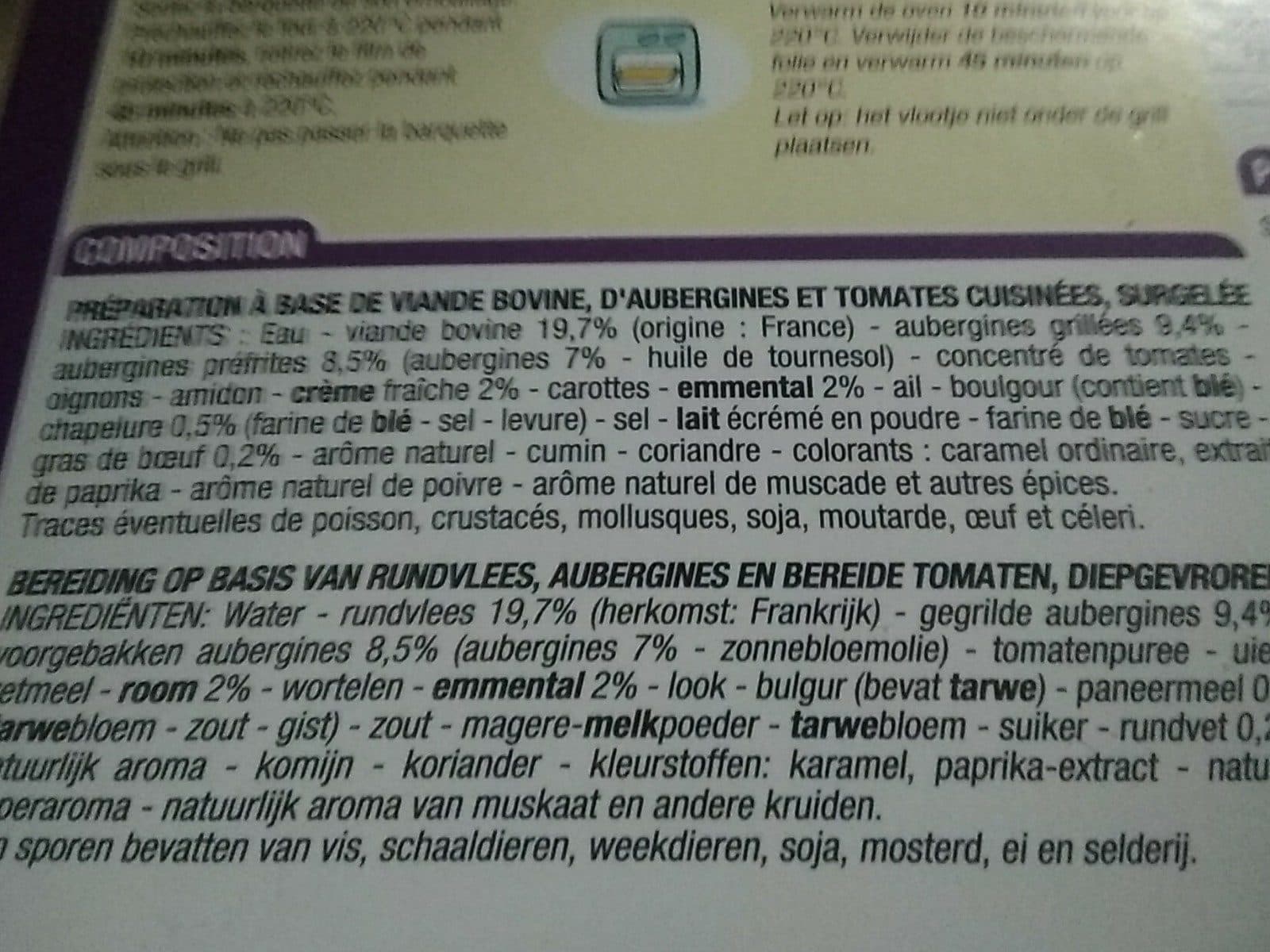 Cora Moussaka Cora 600g Surgelée packshot