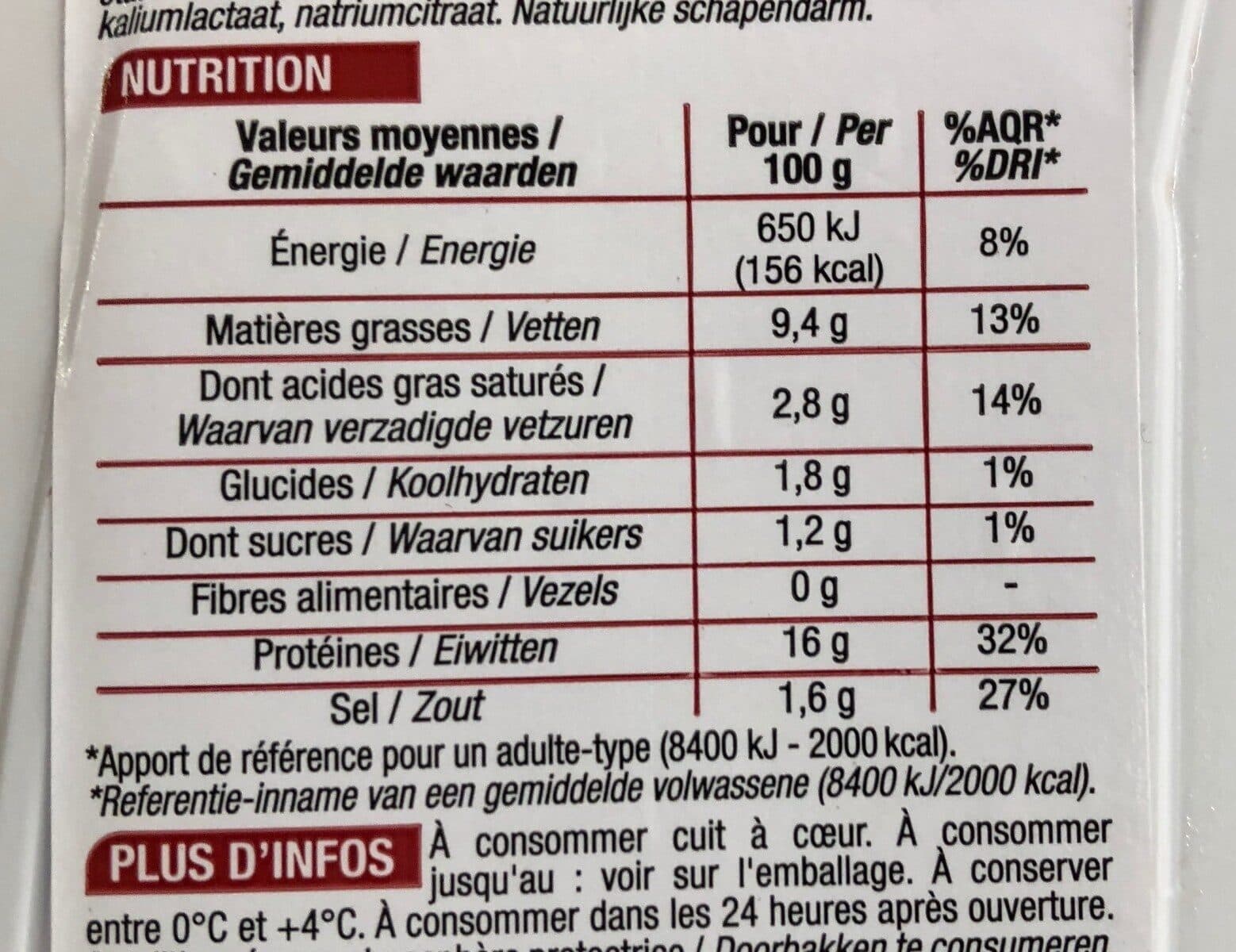 Cora Merguez de volaille packshot