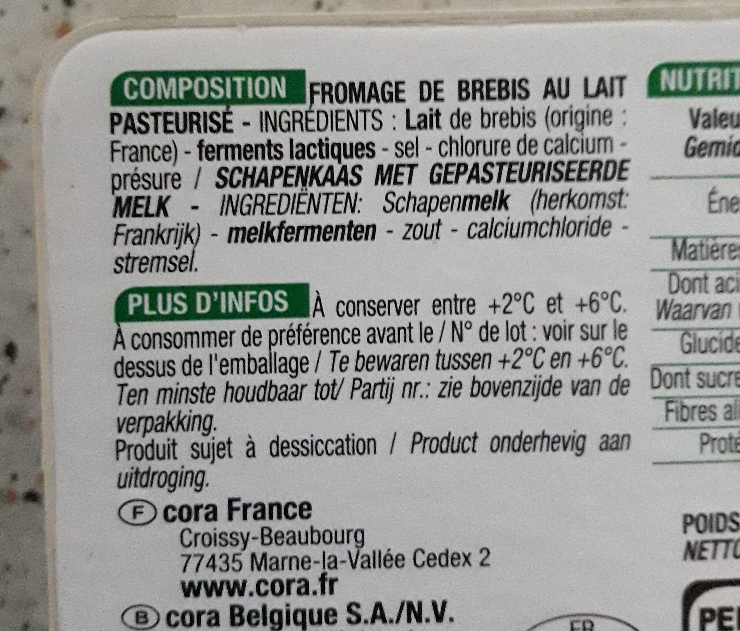 Cora Brique de brebis packshot