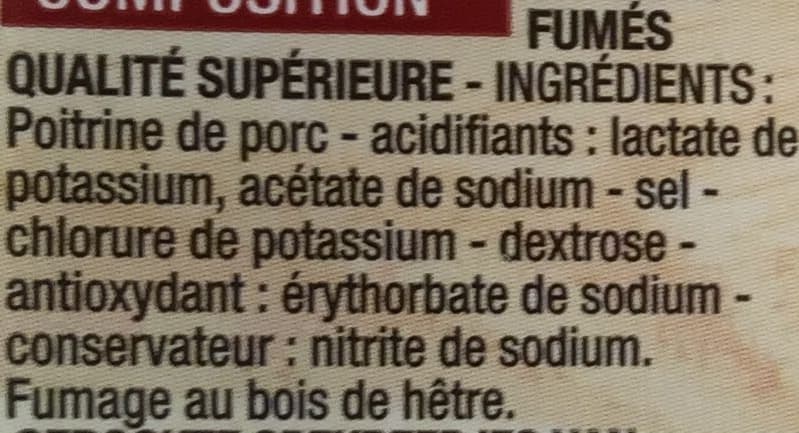 Cora Lardons allumettes fumés -25% de sel packshot