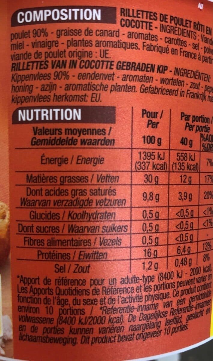 Cora Rillettes de Poulet Rôti en cocotte packshot