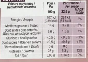 Cora Jambon sec Grandes tranches packshot