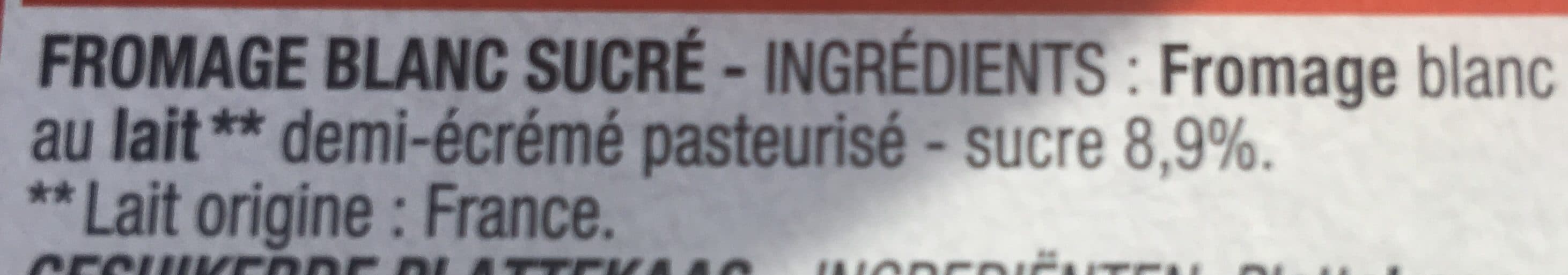 Cora Fromage blanc sucre packshot