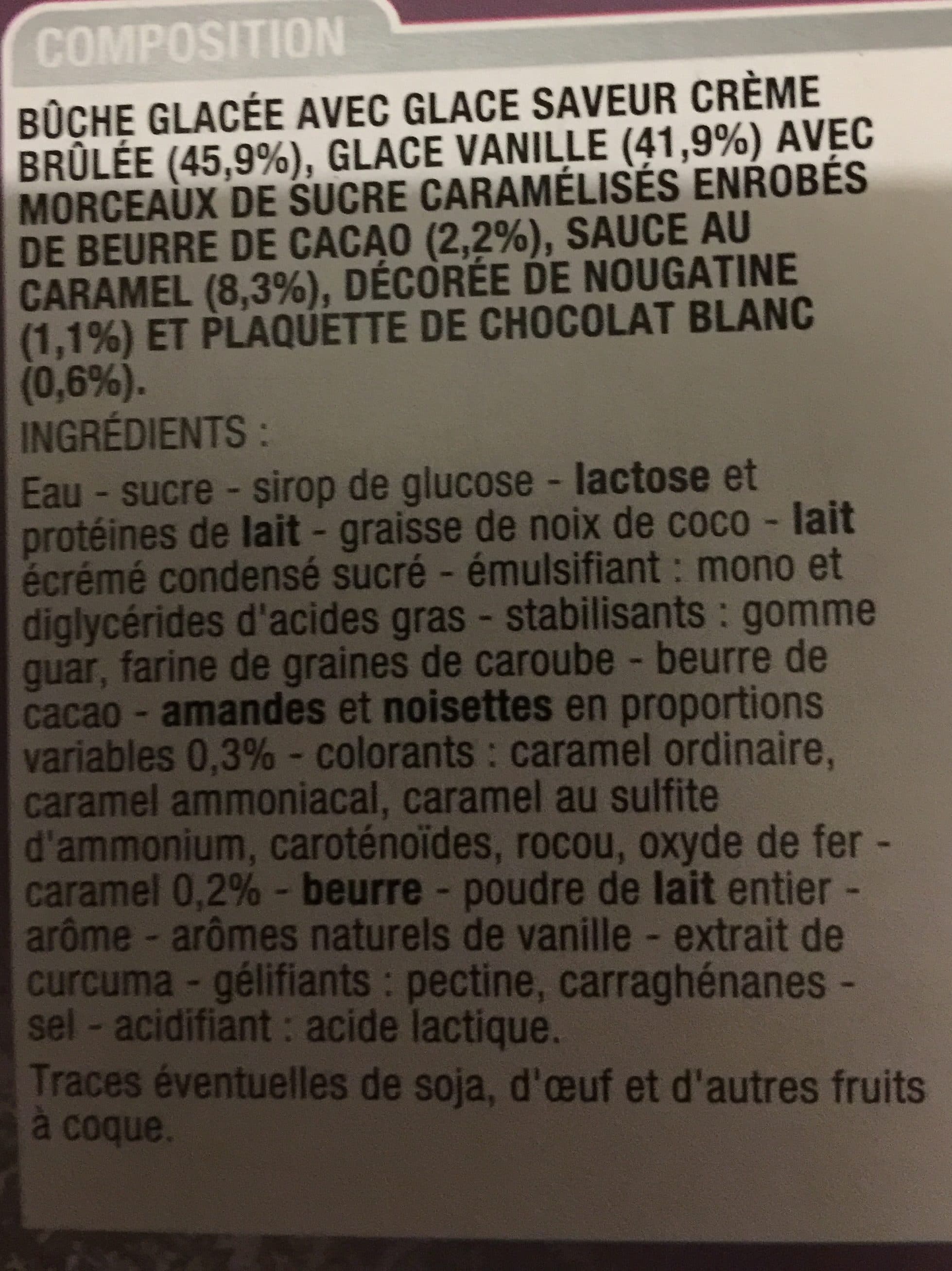 Cora Bûche glacée - Crème Brûlée packshot