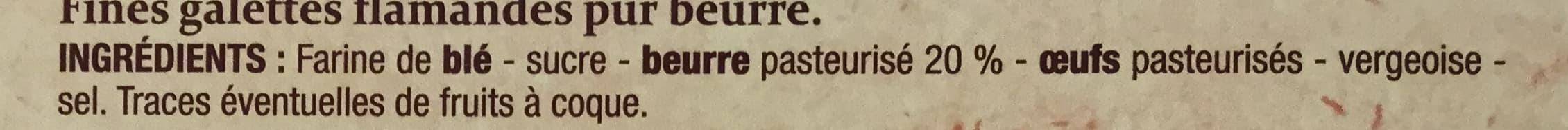 Patrimoine Gourmand Fines galettes flamandes pur beurre packshot
