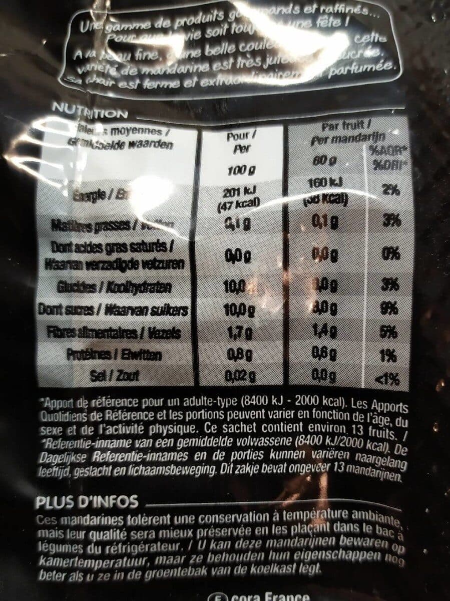 Cora mandarine orri packshot