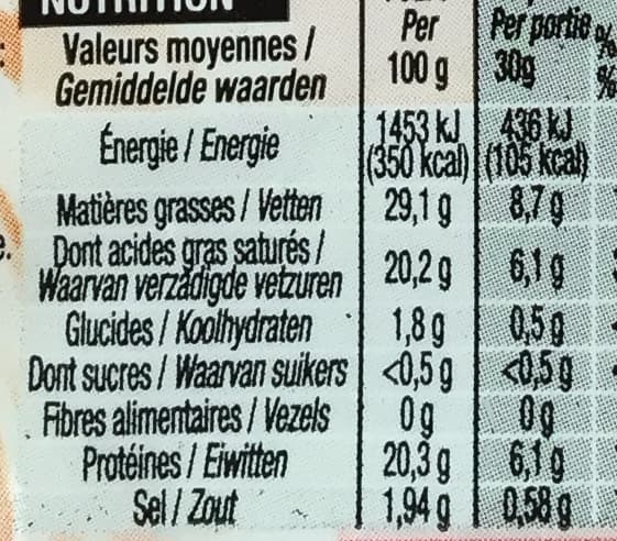 Cora Tomme des Pyrénées (29,1% MG) packshot