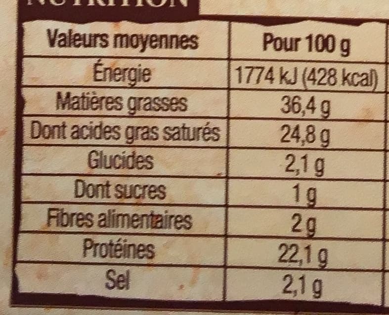 Patrimoine Gourmand Ossau Iraty pur brebis (36,4% MG) packshot