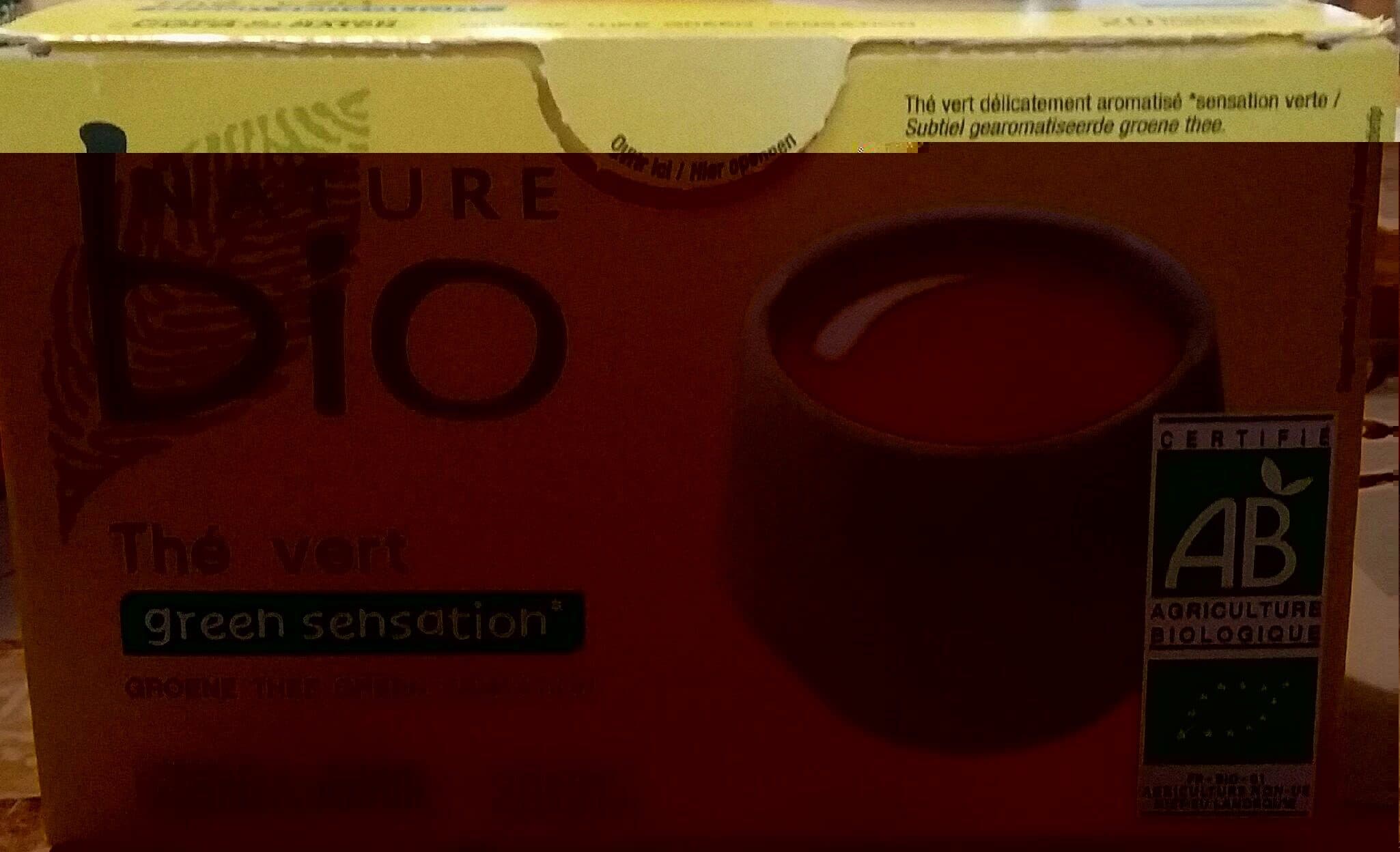 Nature bio Thé vert green sensation bio, 20 sachets packshot