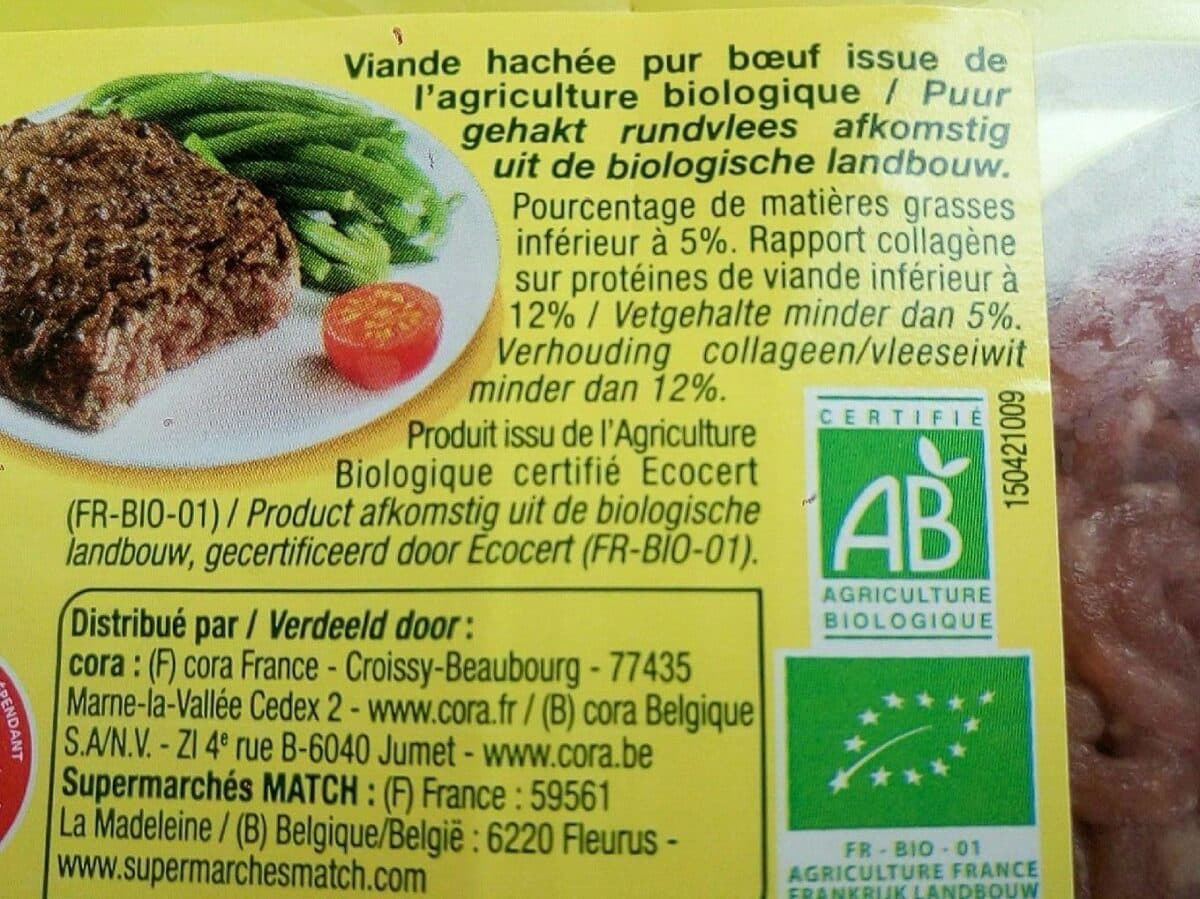 Nature Bio Steak Haché 5% packshot