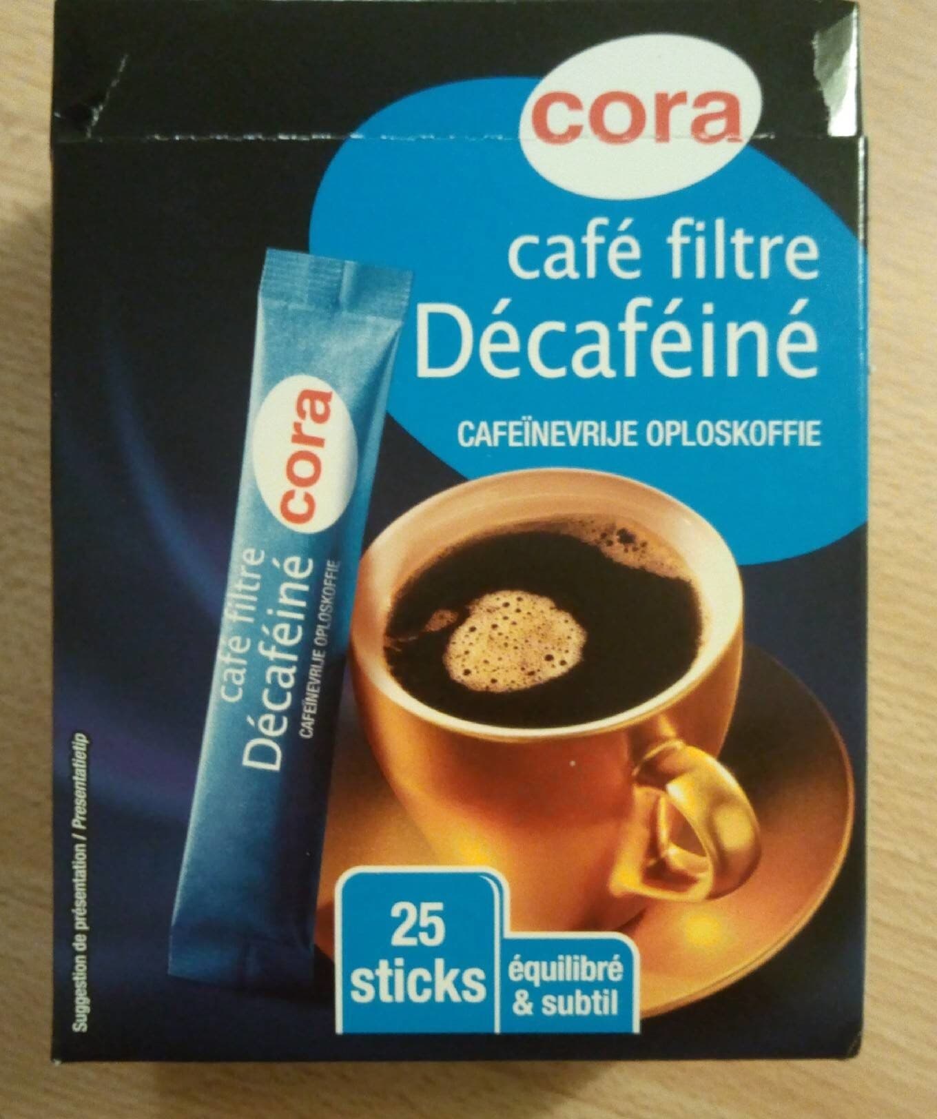 Cora Café filtre décaféiné packshot