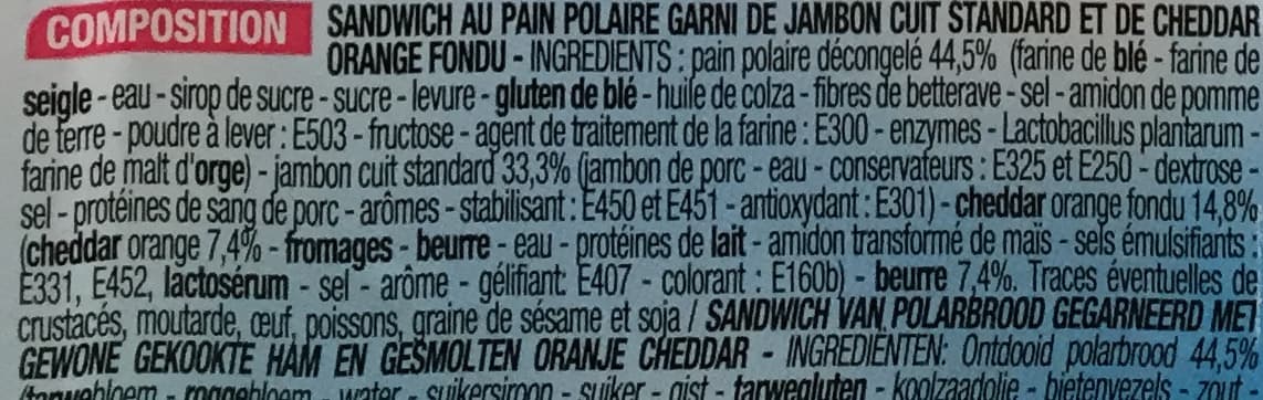 Cora Jambon Cheddar packshot