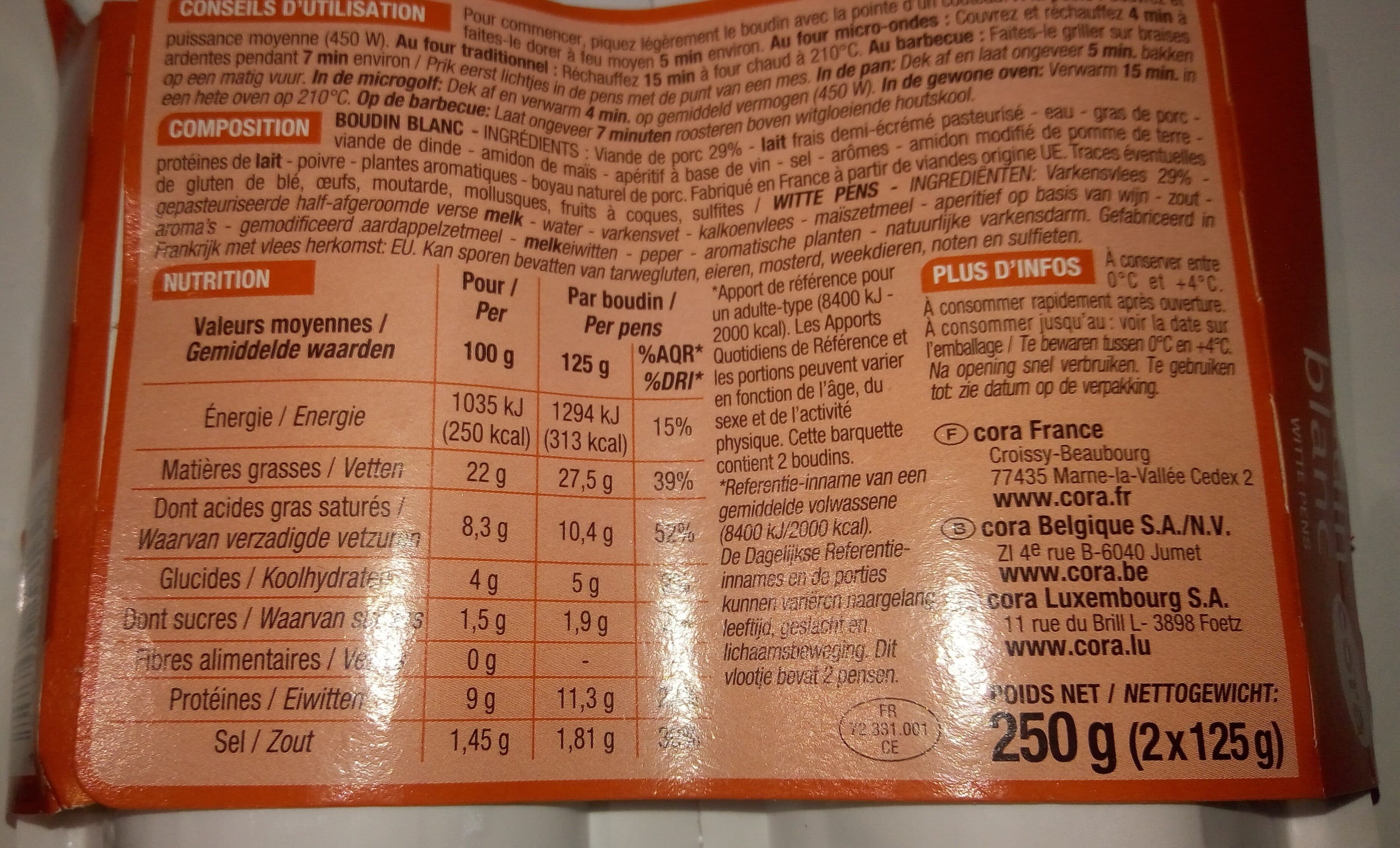 Cora Boudin blanc packshot