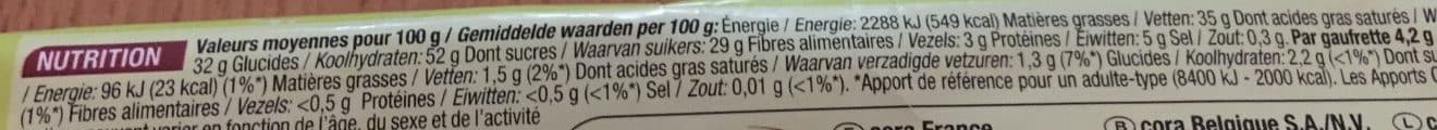 Cora Fines gaufrettes fourres praliné packshot