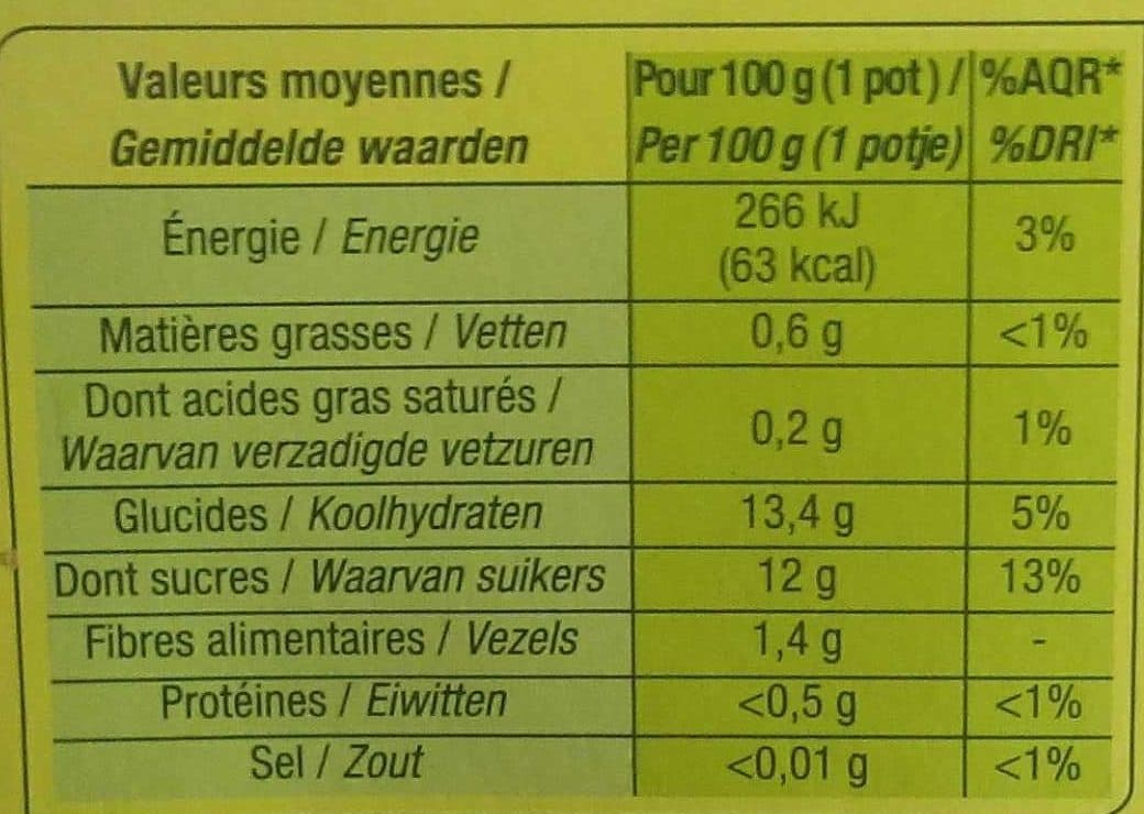Cora & Match Purée de fruits Pomme packshot