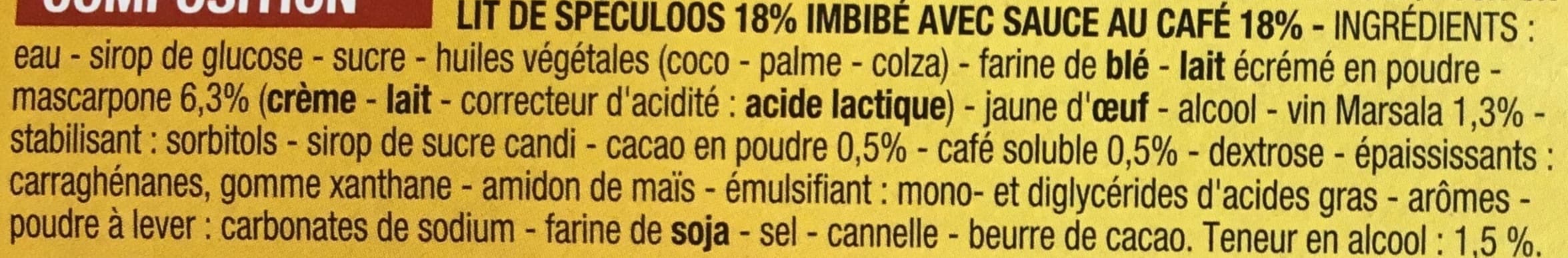Cora Tiramisu aux spéculoos packshot