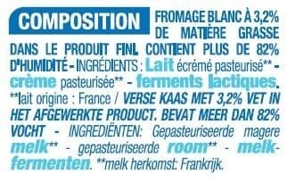 Cora Fromage blanc 3,2% de matière grasse packshot