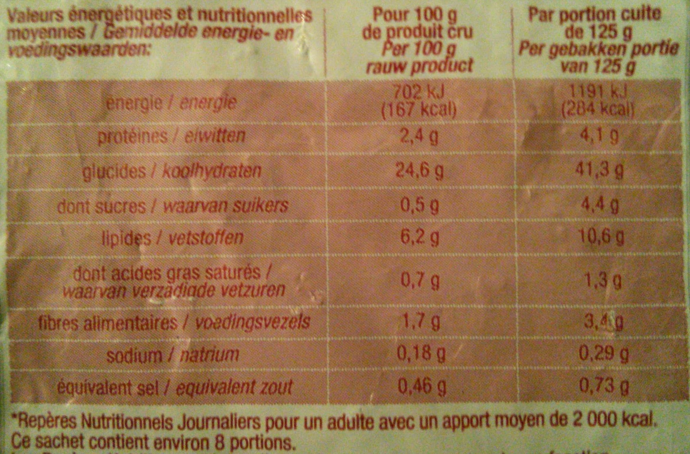 Cora Frites au four, Surgelé packshot