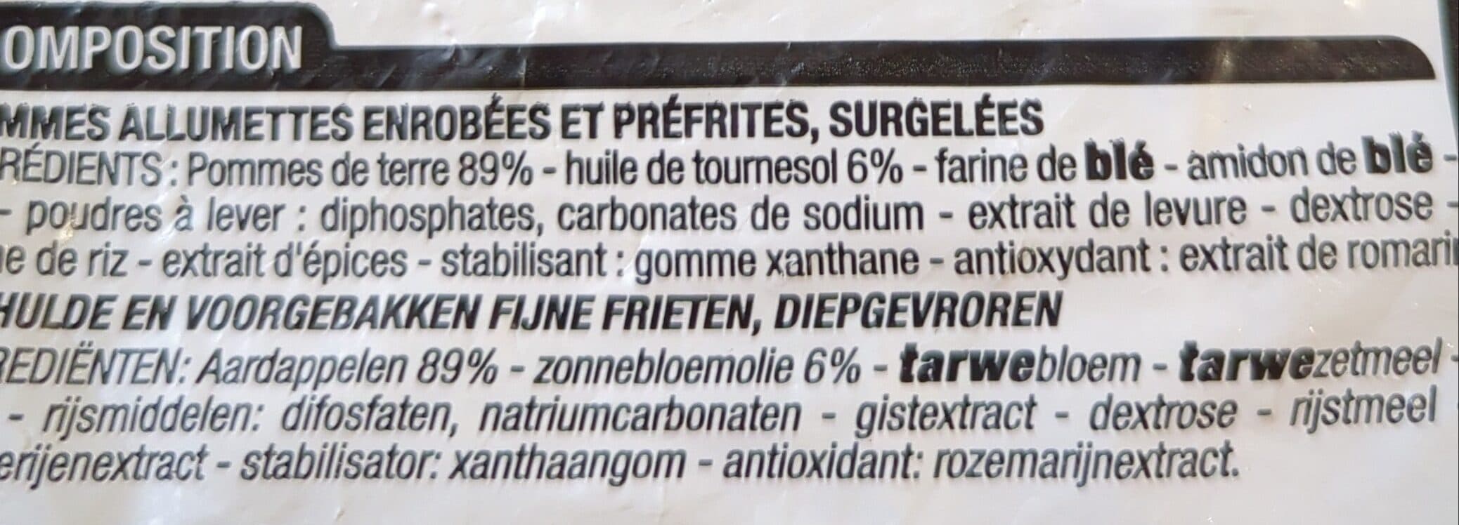 Cora Allumettes au four packshot