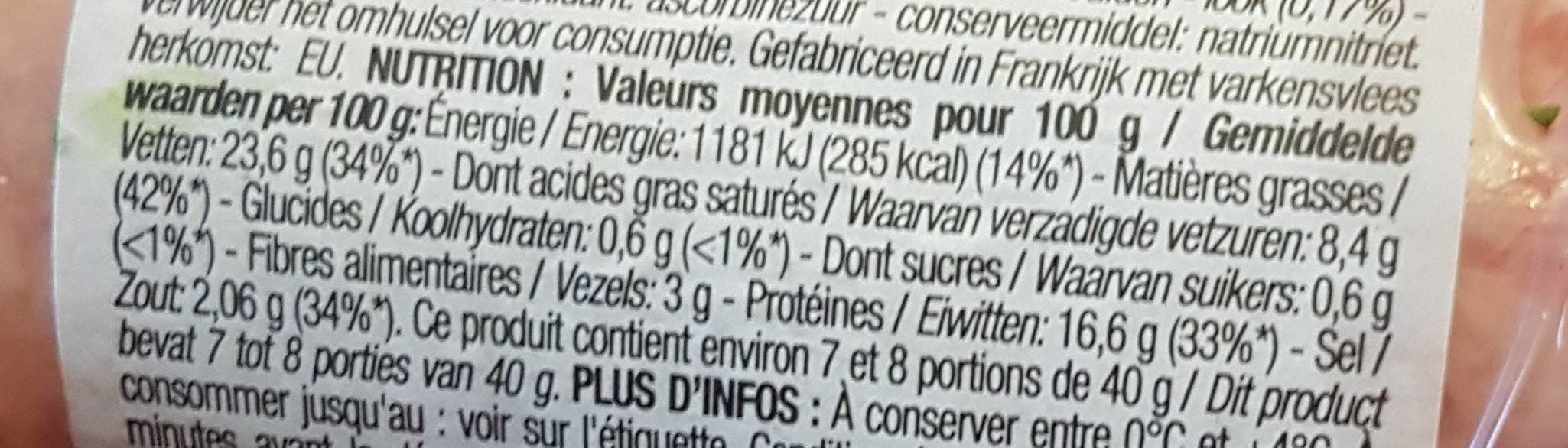 Cora Saucisson ail biseau nature packshot