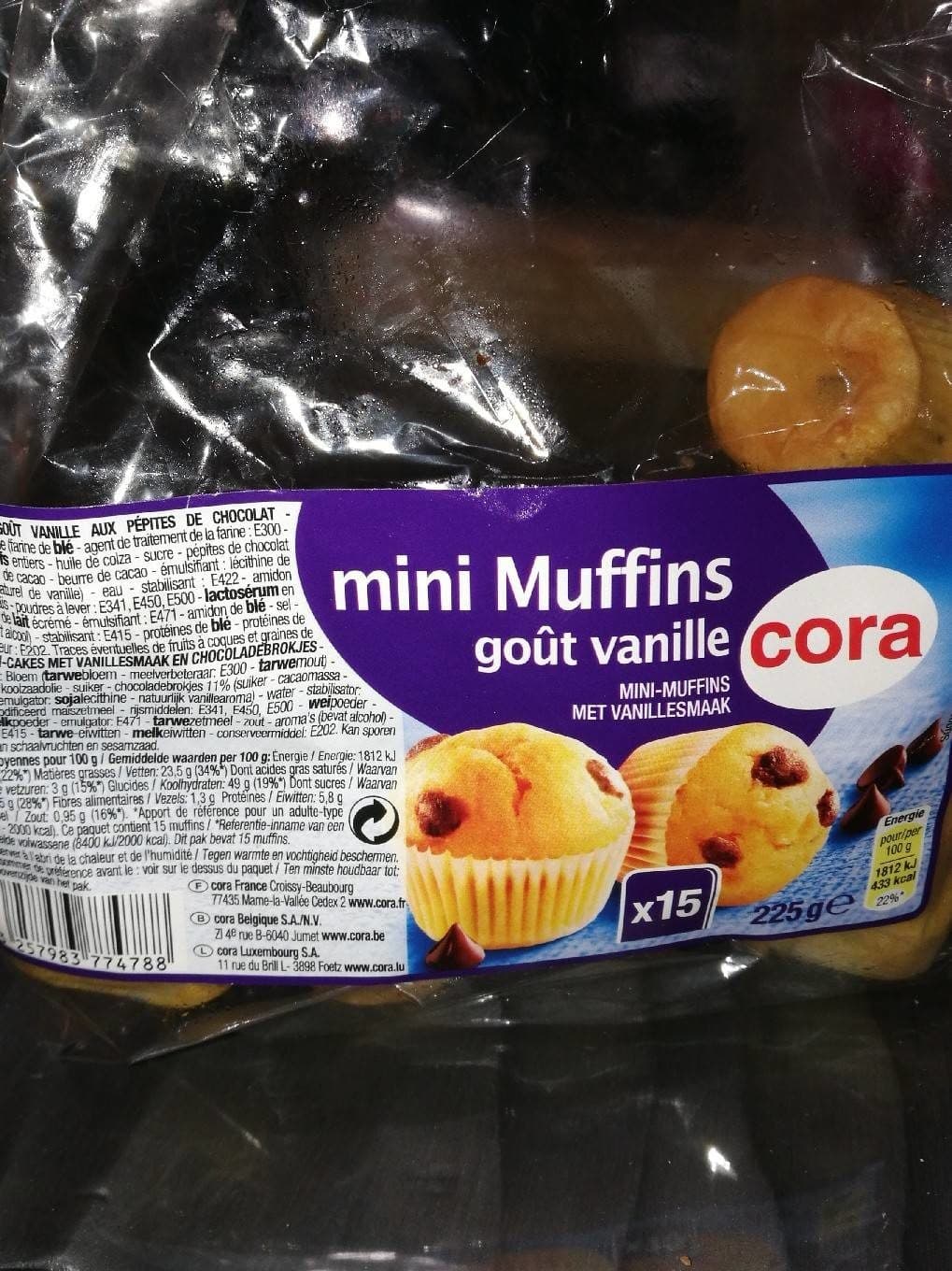 Cora Mini Muffins goût vanille packshot