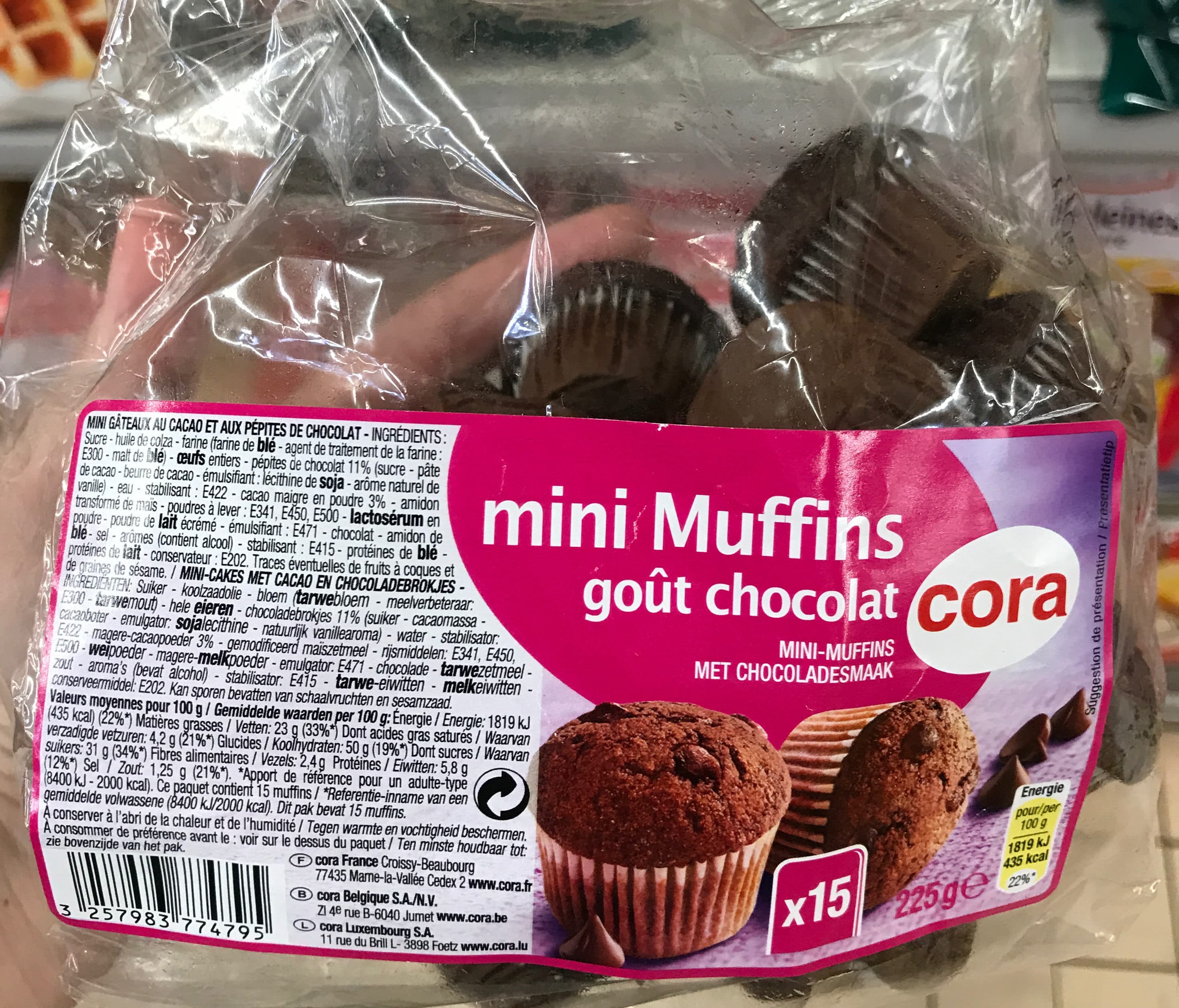 Cora Mini Muffins goût Chocolat packshot