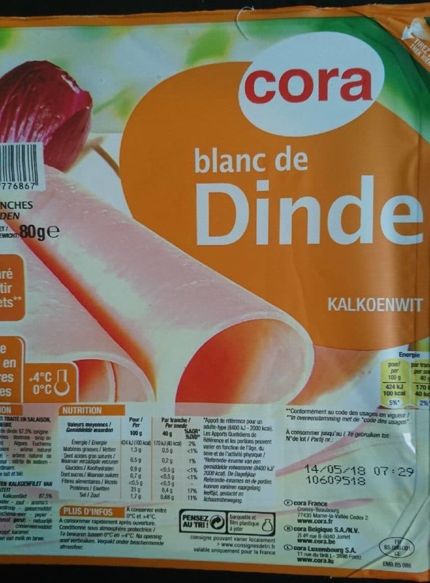 Cora Blanc de dinde packshot