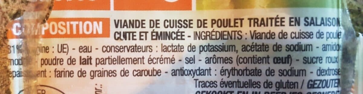 Cora Émincés de Poulet Rôtis packshot