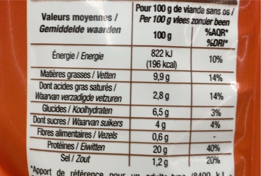 Cora Manchons de poulet rôtis goût barbecue packshot