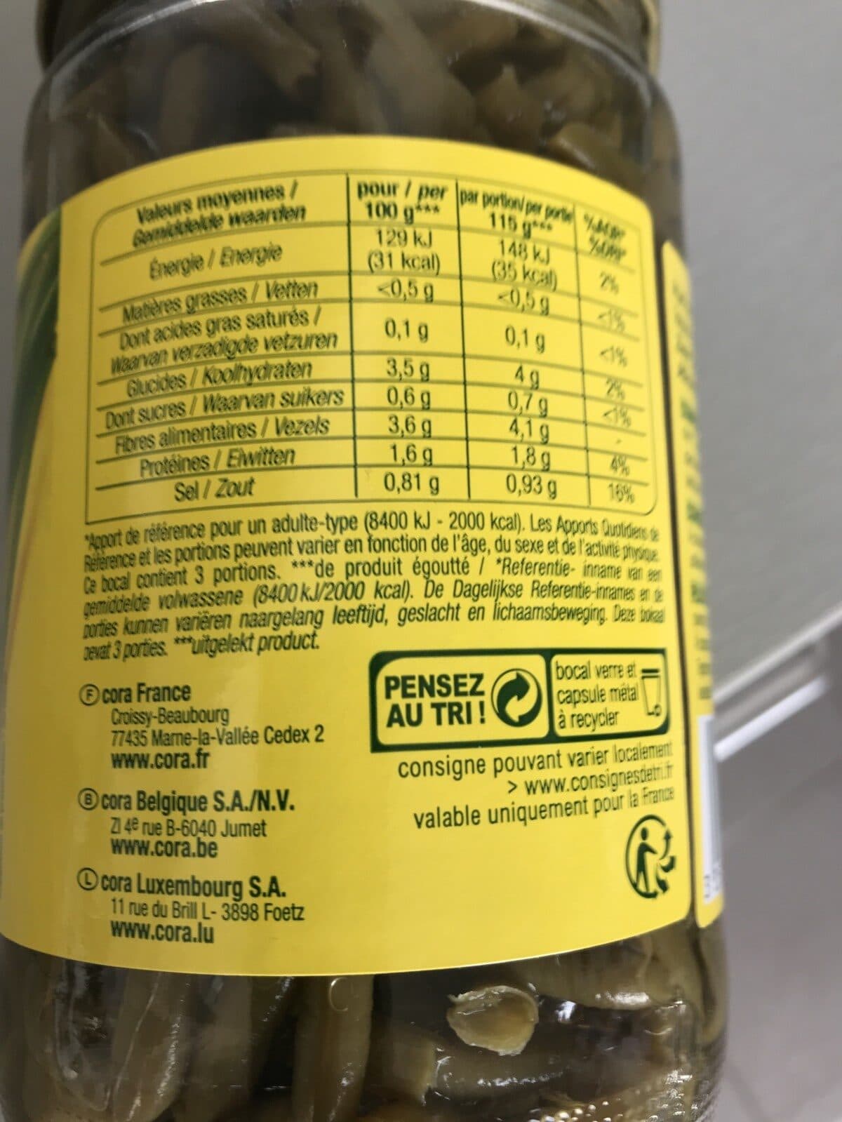 Nature bio Haricots verts très fins Bio packshot