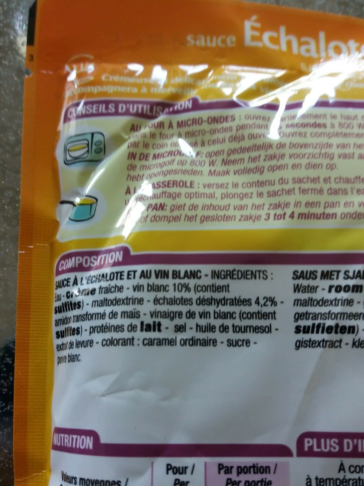 Cora Sauce échalote packshot