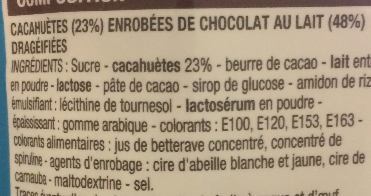 Cora Cacahuète enrobé chocolat au lait packshot