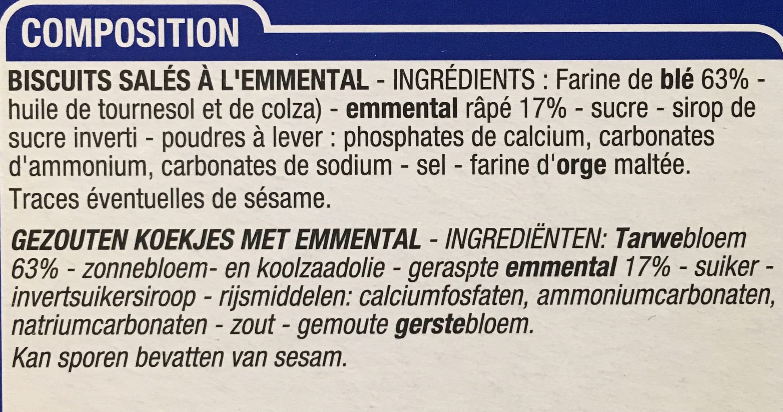 Cora Crackers à l’emmental packshot