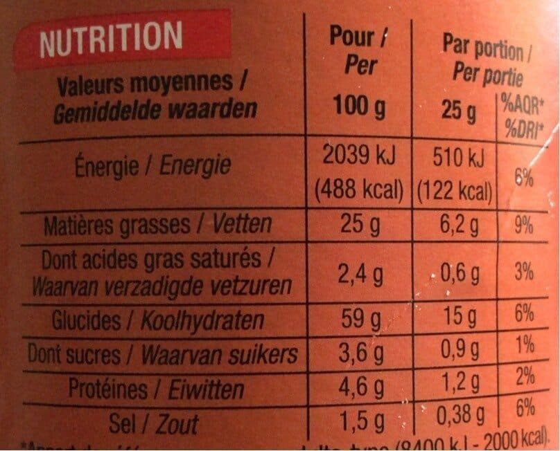 Cora Tuiles goût épicé packshot