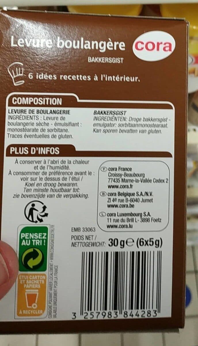Cora Levure Boulangère packshot