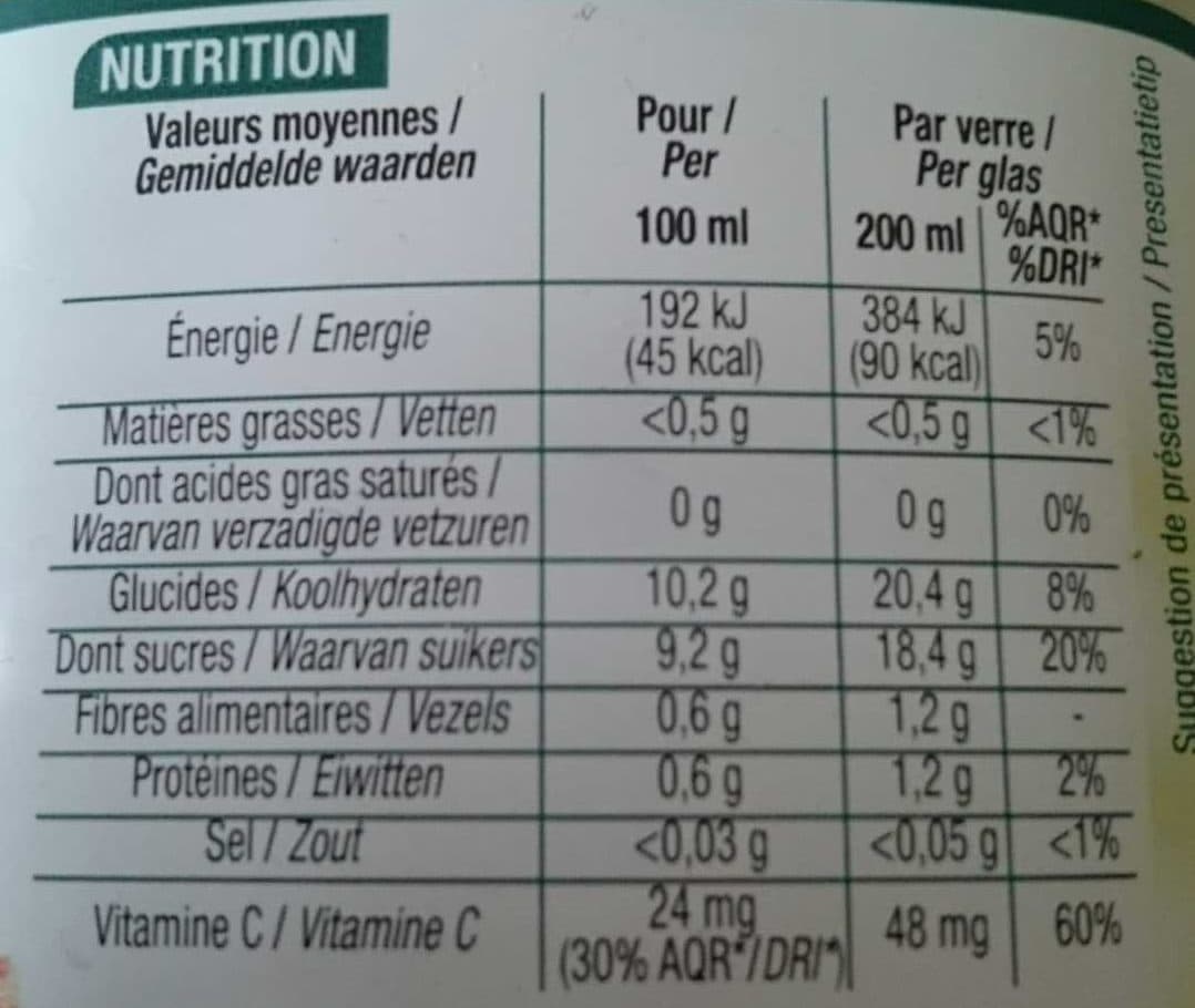 Cora Pur Jus 4 Agrumes packshot